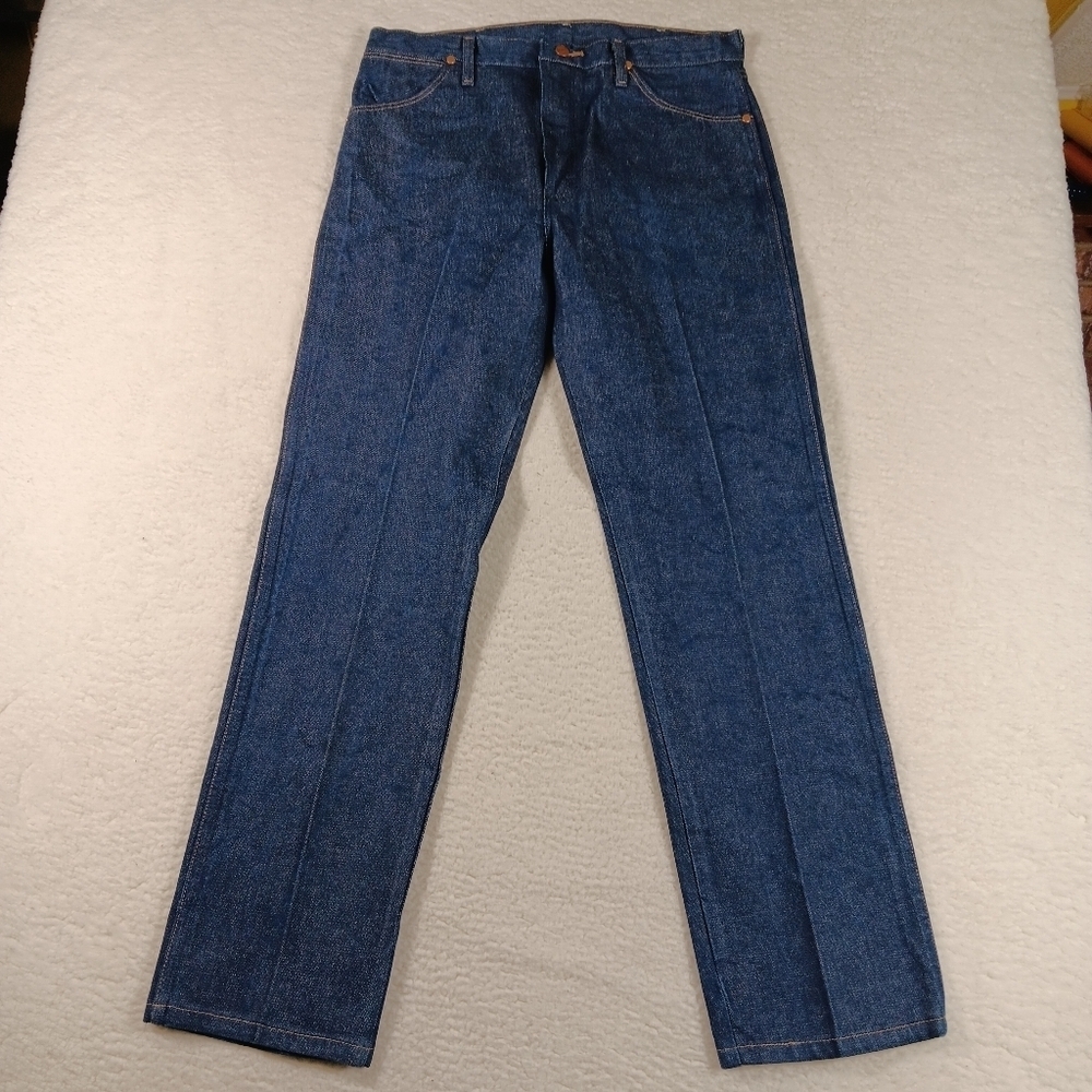 Vintage 90s Wrangler Jeans Mens 36x32 (34x34) Blue Denim 13MWZ Cowboy Cut